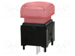 Switch: push-button; Pos: 2; SPST; 0.1A/12VDC; transparent; PCB