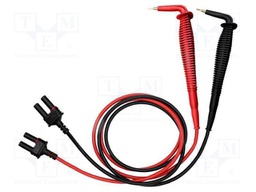 Test acces: test leads; red and black