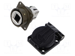 Coupler; RJ45; RJF; PIN: 8; Cat: 6; Layout: 8p8c; IP68; Polarisation: A