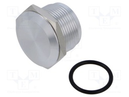 Plug; Cutout: Ø19mm; Mat: aluminum alloy; Panel thick: max.8mm