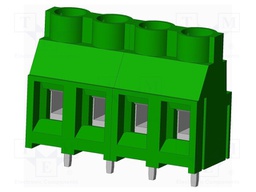 Connector: PCB terminal block; terminal; angled; Plating: tinned