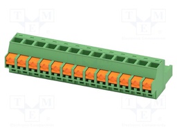 PCB connector, nominal cross section: 2.5 mm2, color: green,