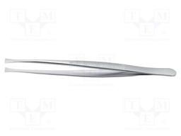 Tweezers; 120mm; for precision works; Blade tip shape: flat
