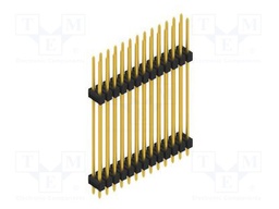 Connector: pin strips; pin header; male; PIN: 26; 2.54mm; THT; 2x13