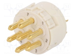 Connector: M23; PIN: 7; male; soldering; 300V; 20A; Series: Han M23