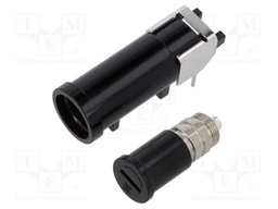 Fuse holder; cylindrical fuses; Mounting: THT; -40÷85°C; 16A; 10mΩ
