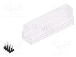 Connector: pin strips; pin header; male; PIN: 8; 2.54mm; SMT; 2x4