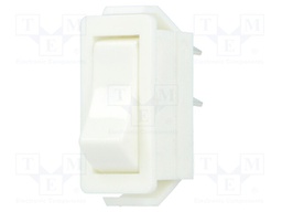ROCKER; SPST; Pos: 2; OFF-ON; 16A/250VAC; white; none; Body: white