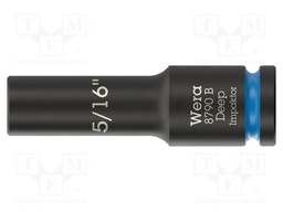 Socket; 6-angles,inch,socket spanner,impact; HEX 5/16"; 3/8"