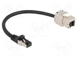Extender Ethernet; S/FTP; Cat: 6a; RJ45 socket,RJ45 plug; 0.25m