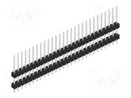Connector: pin strips; pin header; male; PIN: 28; 2.54mm; THT; 1x28