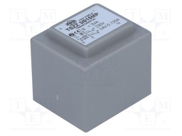 Transformer: encapsulated; 3VA; 230VAC; 24V; 0.125A; Mounting: PCB