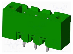 Connector: pluggable terminal block; socket; male; straight; THT
