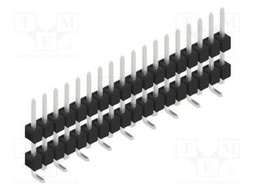 Connector: pin strips; pin header; male; PIN: 18; 2.54mm; SMT; 1x18