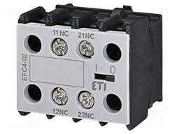 Auxiliary contacts; Series: CECO.4P; Leads: screw; Mounting: front