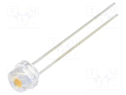 LED; 4.8mm; white warm; 18(typ)lm; 120°; Front: convex; 2.9÷3.6V