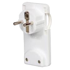 Connector: AC supply; plug; flat; angled 90°; Layout: 2P+PE; white; 250VAC; 16A; PIN: 3