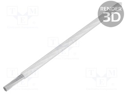 Wire; ThermoThin; stranded; Cu; 22AWG; white; ECA fluoropolymer