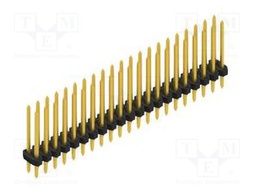 Connector: pin strips; pin header; male; PIN: 42; 2mm; THT; 2x21