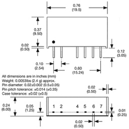 Converter: DC/DC; 15VDC