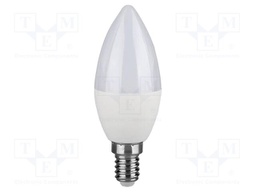LED lamp; neutral white; E14; 220÷240VAC; 470lm; P: 5.5W; 180°; IP20