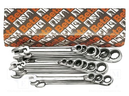 Wrench-set; rattle,combination spanner; Plating: chromium