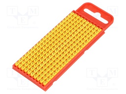 Markers for cables and wires; Label symbol: C; 2÷2.8mm; yellow