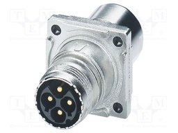 Connector: M17; socket; ST; male; PIN: 6; 630V; 14A; shielded; IP67