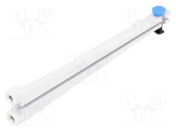 PCB guide; polyamide; grey; L: 120mm; B: 112.5mm