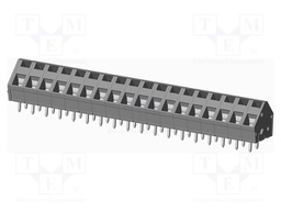 Connector: PCB terminal block; terminal; angled 45°; on PCBs