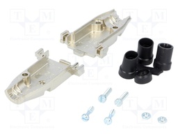 Enclosure: for D-Sub connectors; D-Sub 9pin,D-Sub HD 15pin