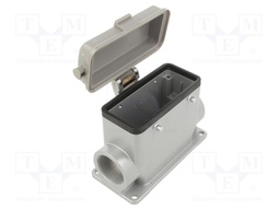 Enclosure: for HDC connectors; C146; size E16; for double latch