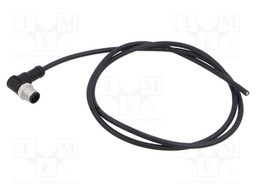 Connector: M12; plug; male; angled; Plating: gold-plated; cables