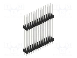 Connector: pin strips; pin header; male; PIN: 24; 2.54mm; THT; 2x12