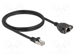 Extender Ethernet; S/FTP; Cat: 6a; RJ45 socket,RJ45 plug; 1m; LSZH