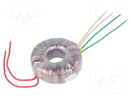 Transformer: toroidal; 100VA; 230VAC; 24V; 24V; 2.08A; 2.08A; 1.1kg
