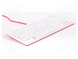 Keyboard; USB A-USB B micro cable,keypad; Colour: white-red