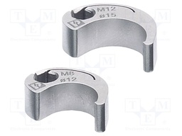 Socket; hexagonal 4mm; nickel plated steel; Size: M8