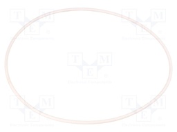 O-ring gasket; silicone; Thk: 3mm; Øint: 160mm; white; -60÷160°C