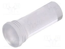 Fiber for LED; Ø5.2mm; L: 12.3mm; round; Front: convex; straight