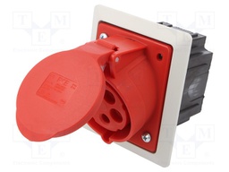 Connector: AC supply 3-phase; socket; female; 32A; 400VAC; PIN: 5