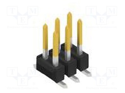 Connector: pin strips; pin header; male; PIN: 6; 2.54mm; SMT; 2x3