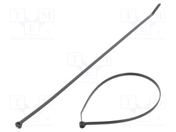 Cable tie; with a metal clasp; L: 460mm; W: 7mm; polyamide; 534N