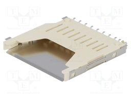 Connector: for cards; SD; without ejector; SMT; 10000cycles
