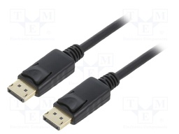 Cable; DisplayPort 1.2,HDCP; DisplayPort plug,both sides; 1m