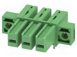 PCB headers, nominal cross section: 6 mm?, color: green, nom