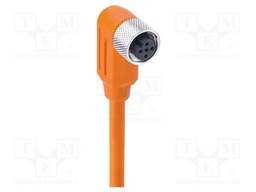 Connection lead; M12; PIN: 5; angled; 2m; plug; 60VAC; 4A; -25÷80°C