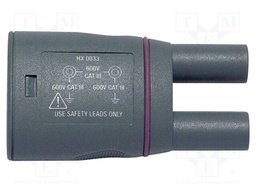 Adapter; banana 4mm socket x2; Application: ScopiX IV