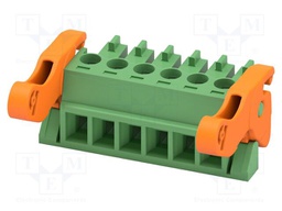PCB connector, nominal cross section: 1.5 mm2, color: green,