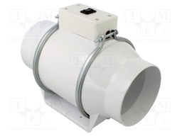 Fan: AC; axial; 230VAC; Ø98mm; 180÷160m3/h; 48dBA; slide bearing